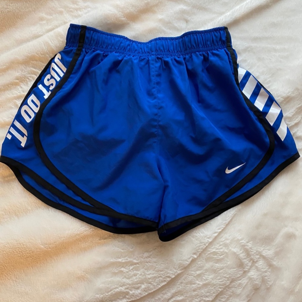 Blue Nike shorts